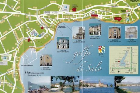 Paseo por la orilla del lago Di Garda en Saló.