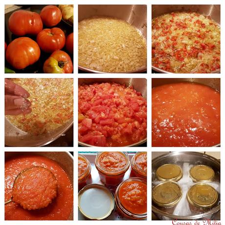 Paso a paso de salsa de tomate en conserva