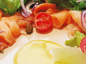 Ensalada fresca salmón ahumado