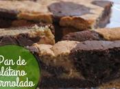 plátano marmolado, perfecto para desayuno merienda