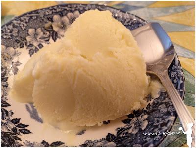 Sorbete de mango y lima Sorbete de mango y lima
