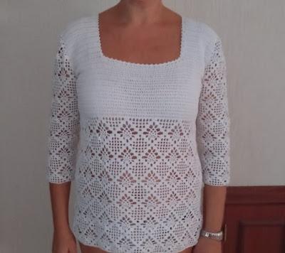 UNA BLUSA DE CROCHET