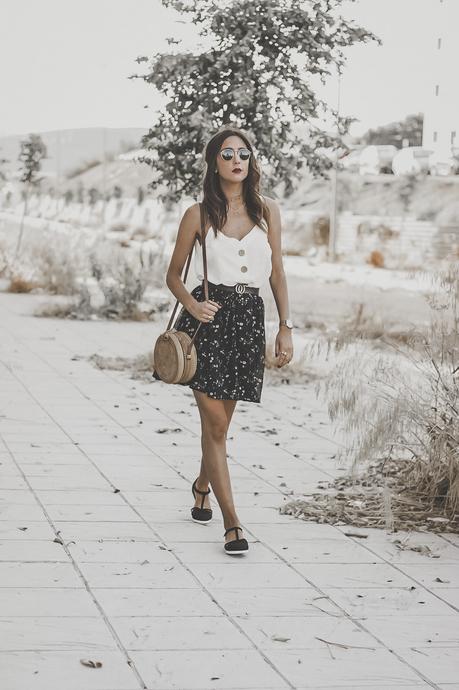 FLORAL PRINT SKIRT FOR SUMMER