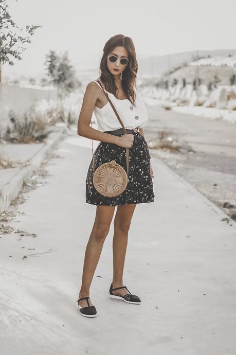 FLORAL PRINT SKIRT FOR SUMMER