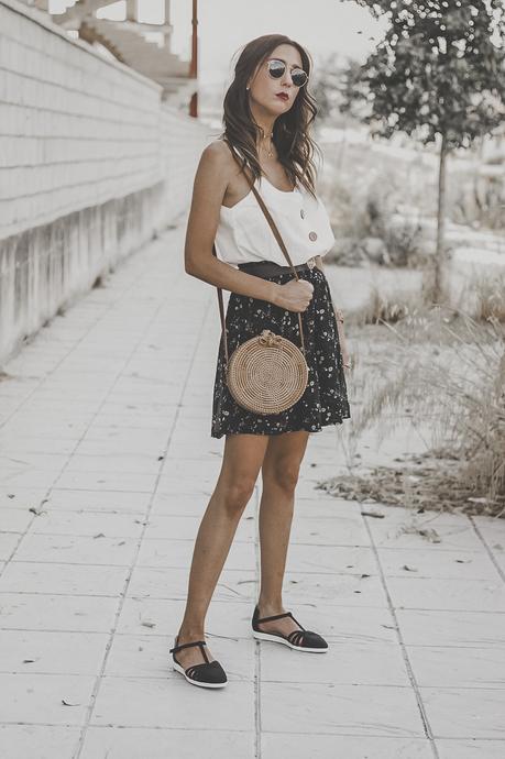 FLORAL PRINT SKIRT FOR SUMMER