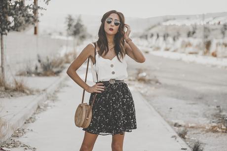 FLORAL PRINT SKIRT FOR SUMMER