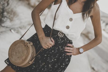 FLORAL PRINT SKIRT FOR SUMMER