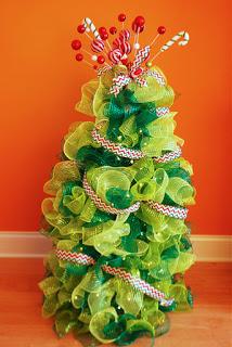 2 Tutoriales para aprender cómo hacer arbolitos navideños con mallas