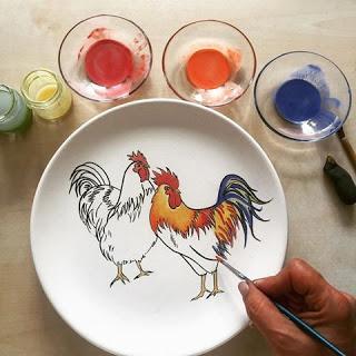Aprende la técnica de cómo pintar en platos paso a paso