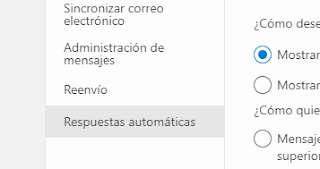 Como crear respuestas automaticas de correo en Outlook Beta