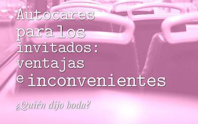 Autocares para los invitados: ventajas e inconvenientes