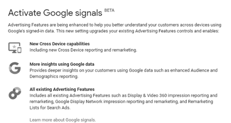 ¿Qué es Google Signals y cómo activarlo? ¿Qué es Google Signals y cómo activarlo?