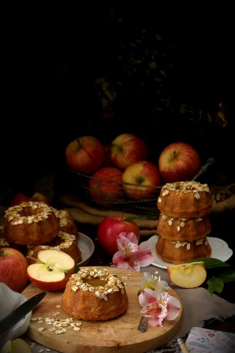 Bizcocho bundt cake vegano de manzana y avena Bizcocho-bundt-cake-vegano-manzana-avena