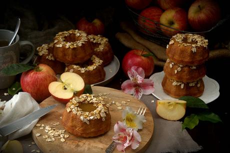 Bizcocho bundt cake vegano de manzana y avena Bizcocho-bundt-cake-vegano-manzana-avena