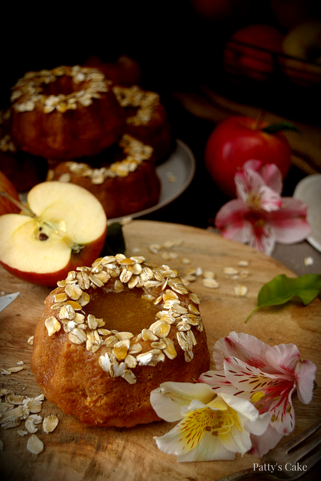 Bizcocho bundt cake vegano de manzana y avena Bizcocho-bundt-cake-vegano-manzana-avena