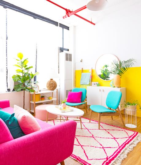 Home tour a todo color en una casa de Instagram