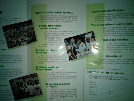 Triptico de la Gen Con española de 1994