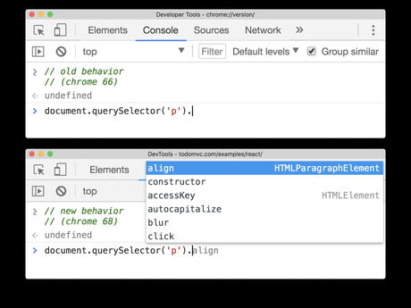 Novedades en las Dev Tools 68 de Google Chrome Novedades en las Dev Tools 68 de Google Chrome