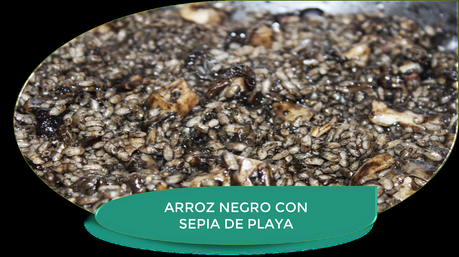 ARROZ NEGRO CON SEPIA DE PLAYA ARROZ NEGRO CON SEPIA DE PLAYA