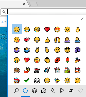 Los emoji en Google Chrome