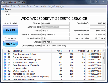 CrystalDiskInfo - El Blog de HiiARA CrystalDiskInfo - El Blog de HiiARA