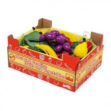 Caja de frutas reciclada con falsos azulejos Caja de frutas reciclada con falsos azulejos