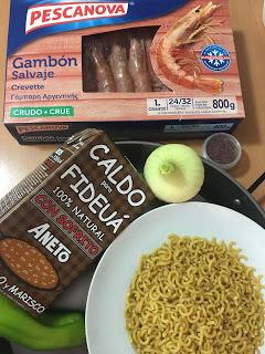 Fideuá Con Gambones Fideuá Con Gambones