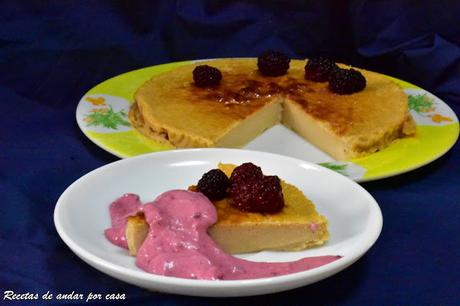ginger-and-blackberry-cheesecake, tarta-de-queso-y-jengibre