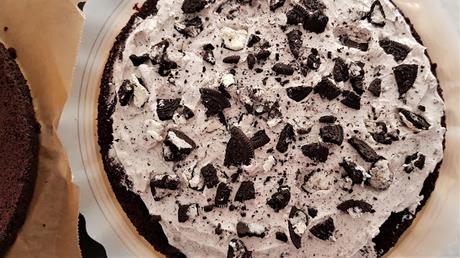 Tarta vegana de oreo