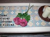 Diy: como pintar baldosas hidráulicas