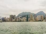 Skyline Hong Kong montañas