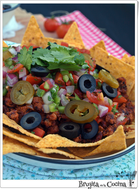 Nachos vegetarianos