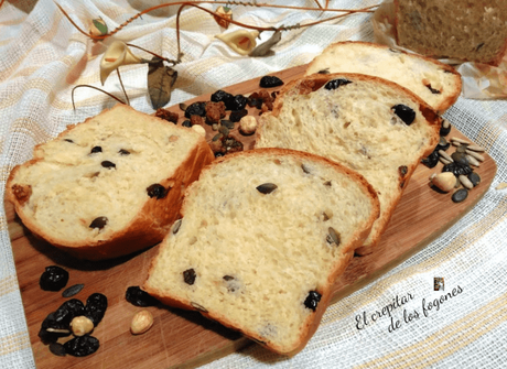 PAN DE MOLDE CON MEZCLA DE FRUTOS SECOS, SEMILLAS Y AVELLANAS