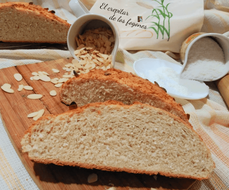 PAN DE ALMENDRA Y COCO RALLADO (receta rápida)