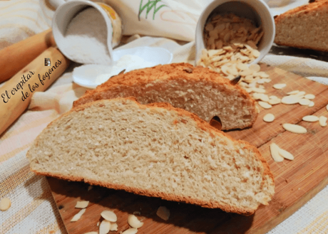 PAN DE ALMENDRA Y COCO RALLADO (receta rápida)