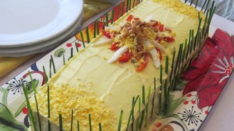 PASTEL DE TORRIJAS CON CANELA Y CHOCOLATE