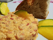 Ensaladilla mango gambas mayonesa miel mostaza