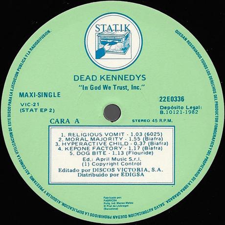 Dead Kennedys - In god we trust, inc Maxi 1982