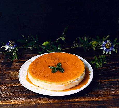 PASTEL DE QUESO CON CARAMELO