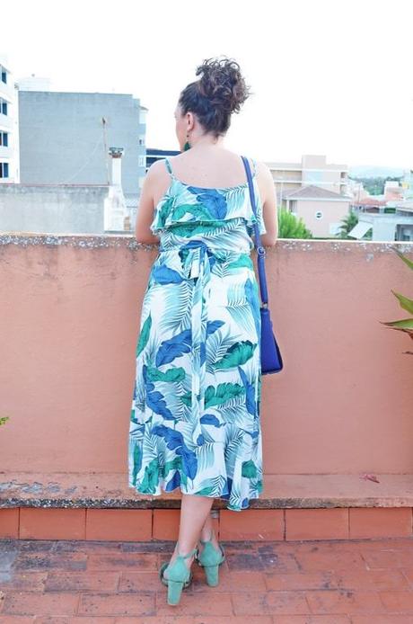 Vestido pareo tropical