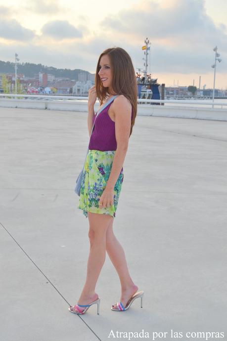 MORADO, AZUL Y VERDE