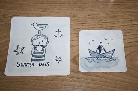 Acuarelas para la habitación de un bebe Acuarelas para la habitación de un bebe