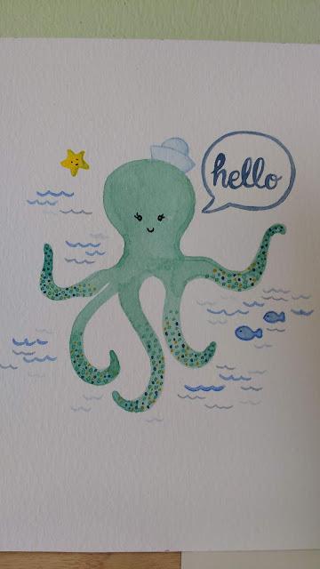 Acuarelas para la habitación de un bebe Acuarelas para la habitación de un bebe