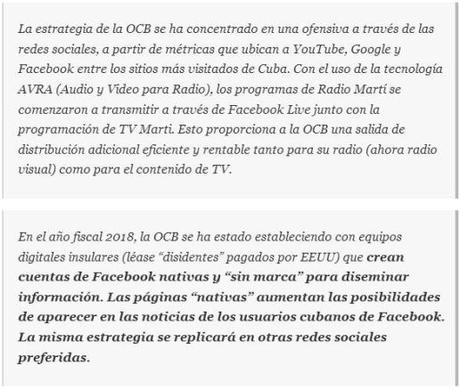 EEUU utiliza Facebook para difundir “fake news” de Cuba