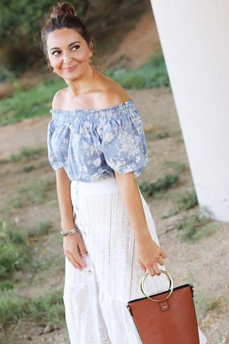 Como combinar una falda blanca con encaje Como combinar una falda blanca con encaje