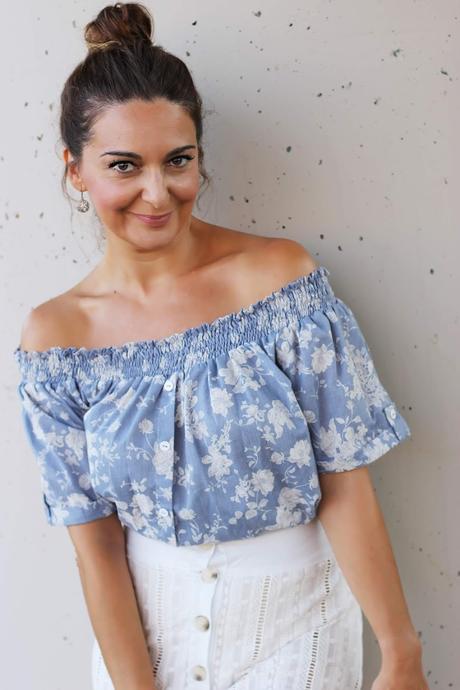 Como combinar una falda blanca con encaje