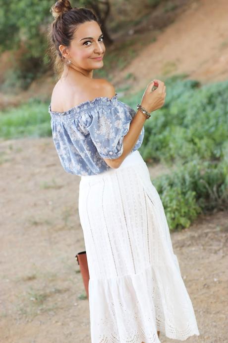 Como combinar una falda blanca con encaje Como combinar una falda blanca con encaje