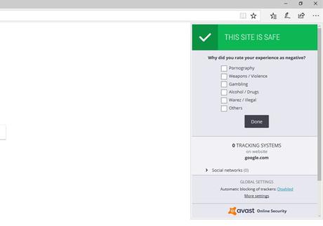 Avast Online Security Extension para Edge - El Blog de HiiARA
