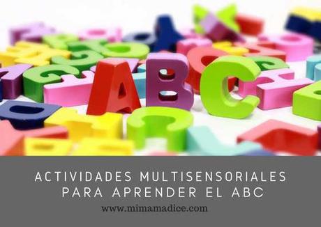 Actividades multisensoriales para aprender al abc