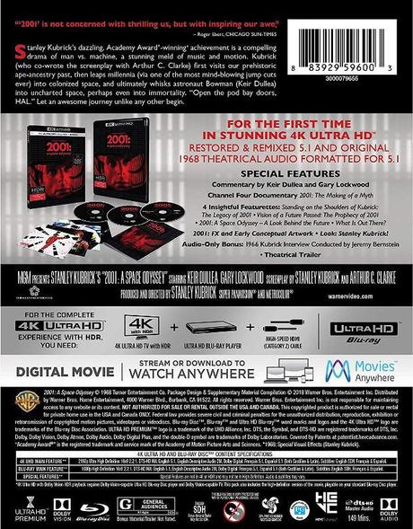 2001 a space odyssey 4K contraportada Foto 2001 a space odyssey 4K contraportada